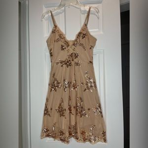 Beautiful gold embroidered dress